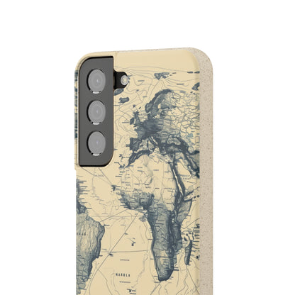 Vintage World Map | Biodegradable Phone Case