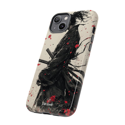 Falling Samurai Petals - iPhone Case
