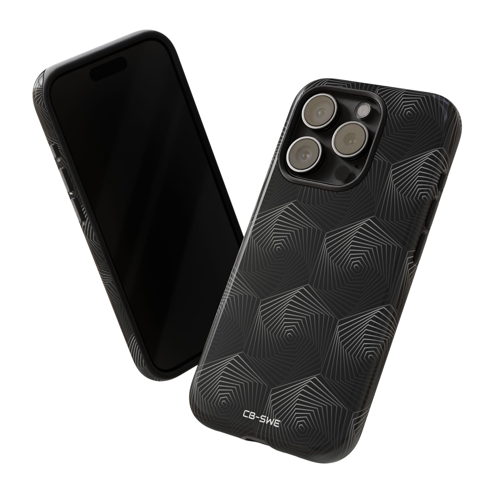 Geometric Spiral Illusion - iPhone Case
