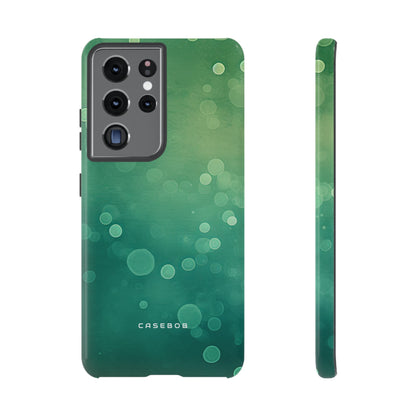 Green Dot Matrix - Protective Phone Case