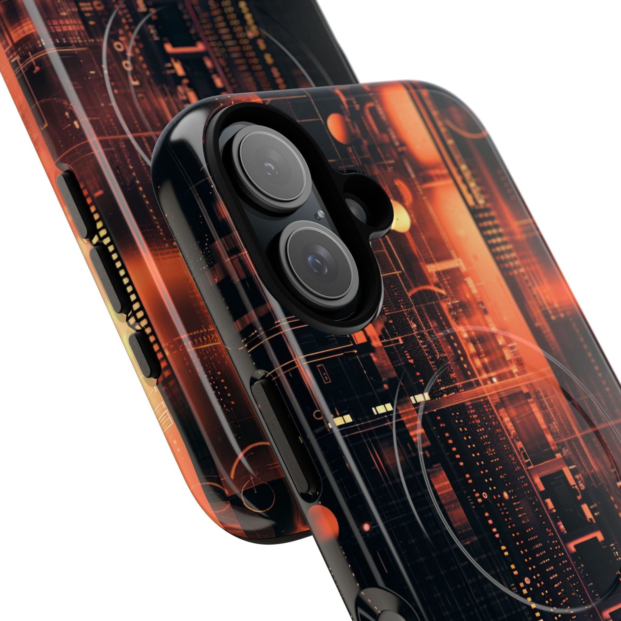 Neon Circuit Dreams iPhone 16 - Tough+