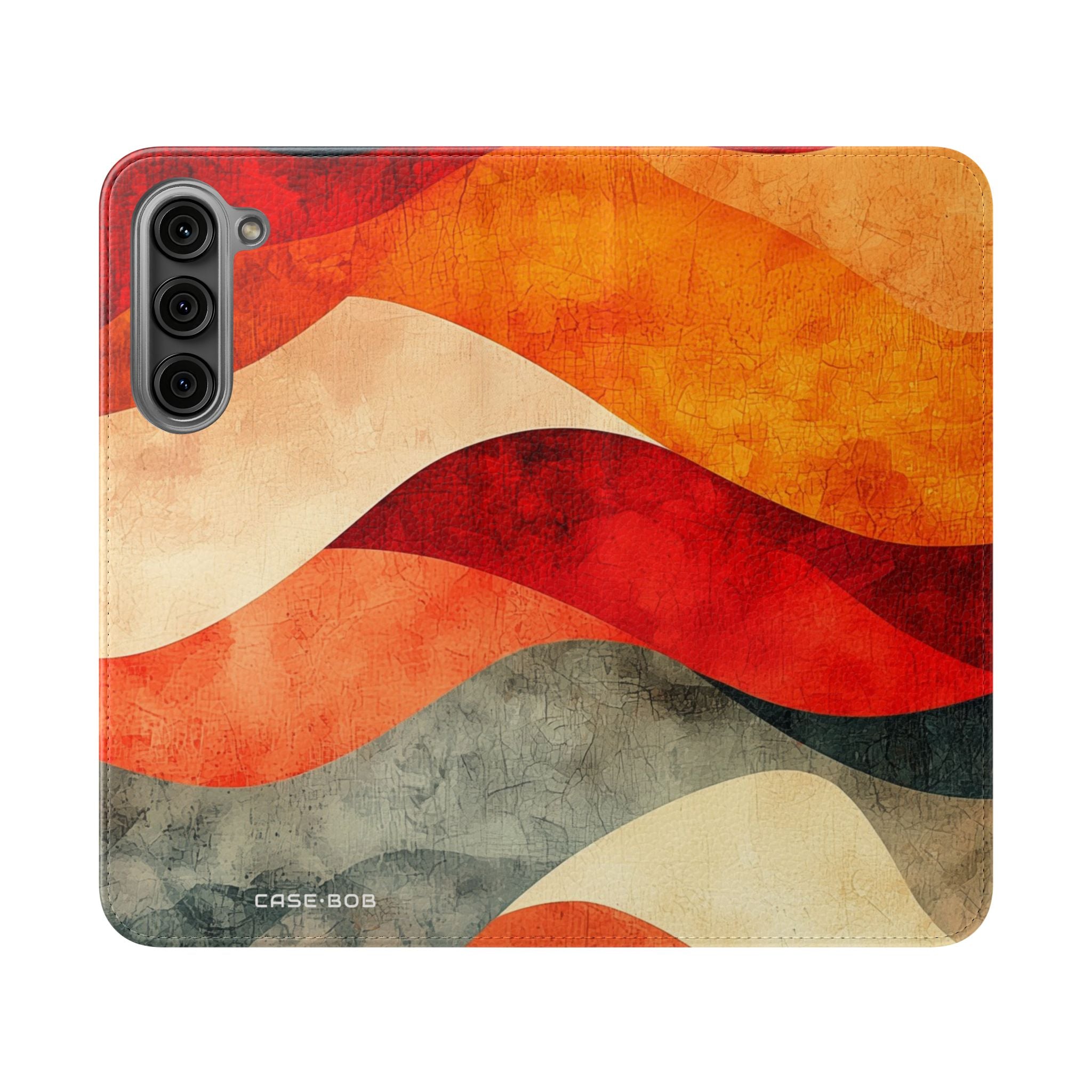 Crimson Ripples - Samsung S23+ Case - Wallet
