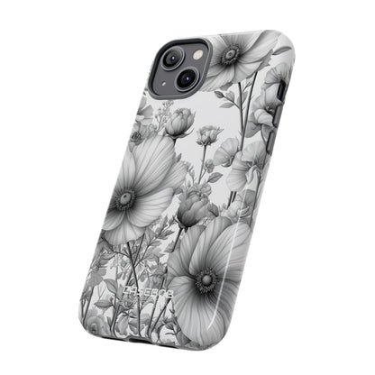 Vintage Floral Etching iPhone 14 - Tough