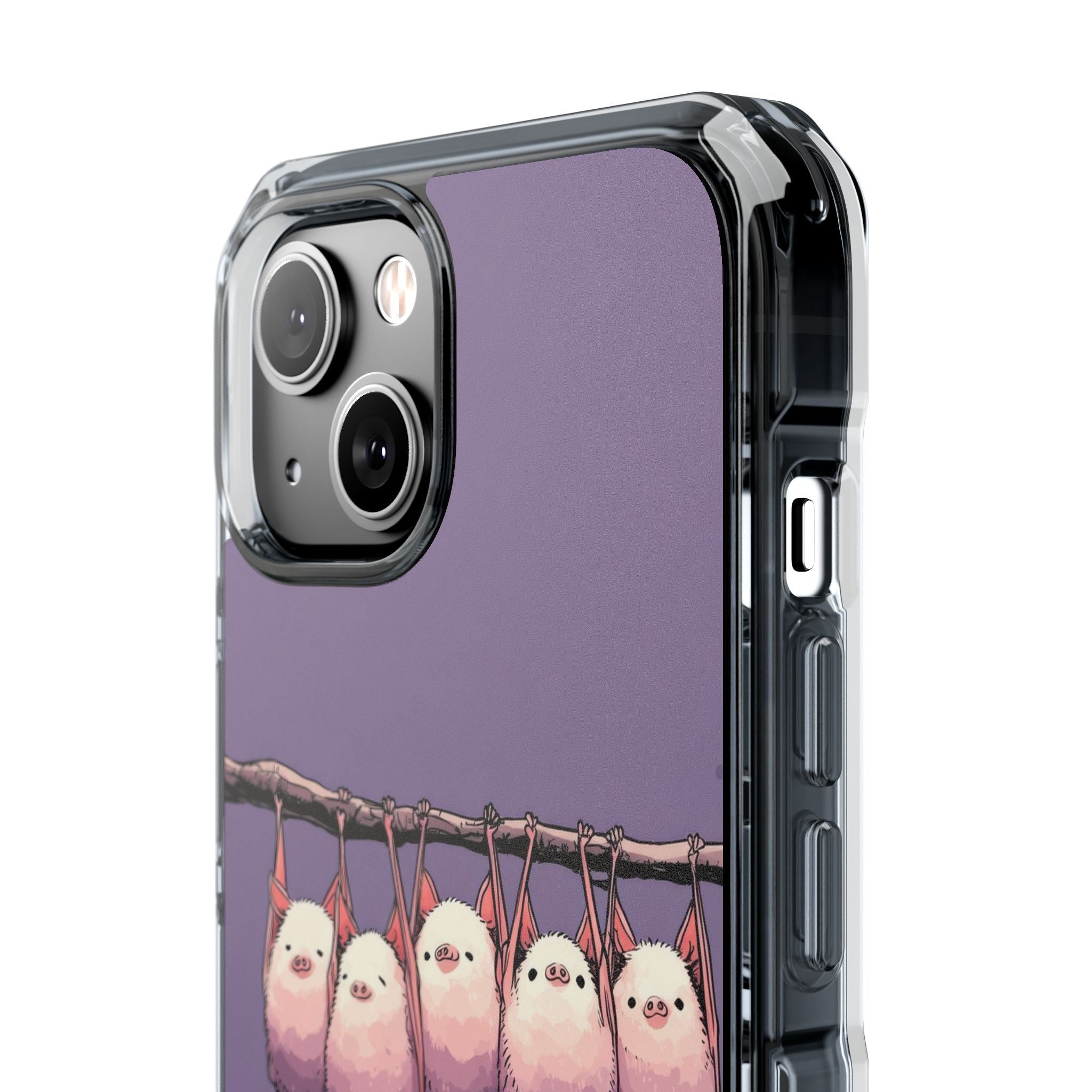 Bats Hang Playfully iPhone Case - Impact