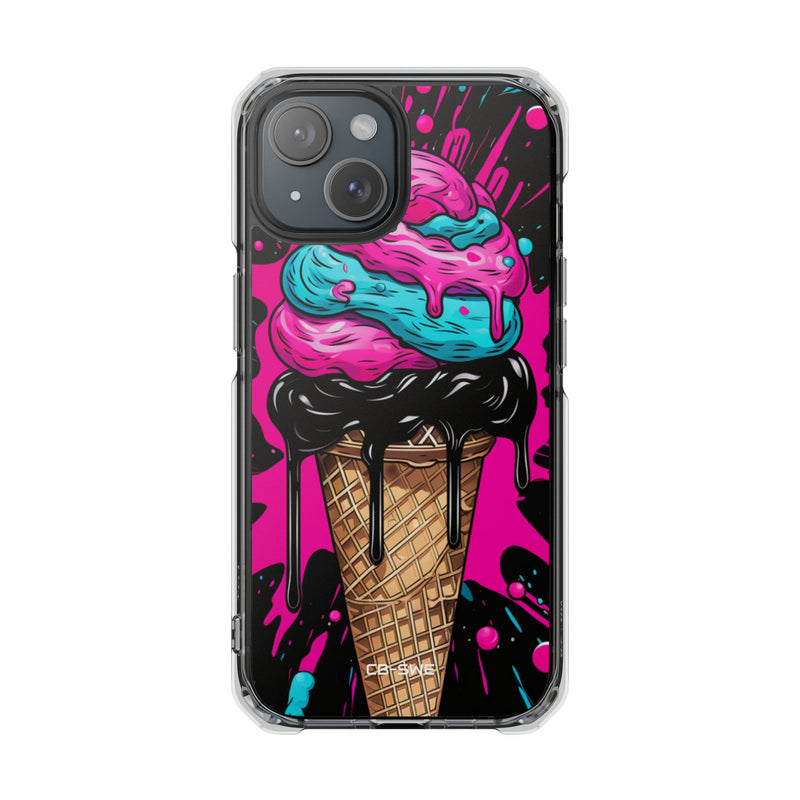Neon Ice Cream Burst iPhone Case - Impact