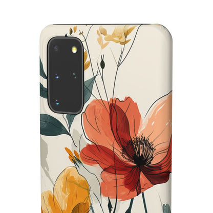 Elegant Floral Harmony Samsung S20 - Slim Phone Case