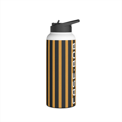 Golden Stripes - Stainless Steel Water Bottle