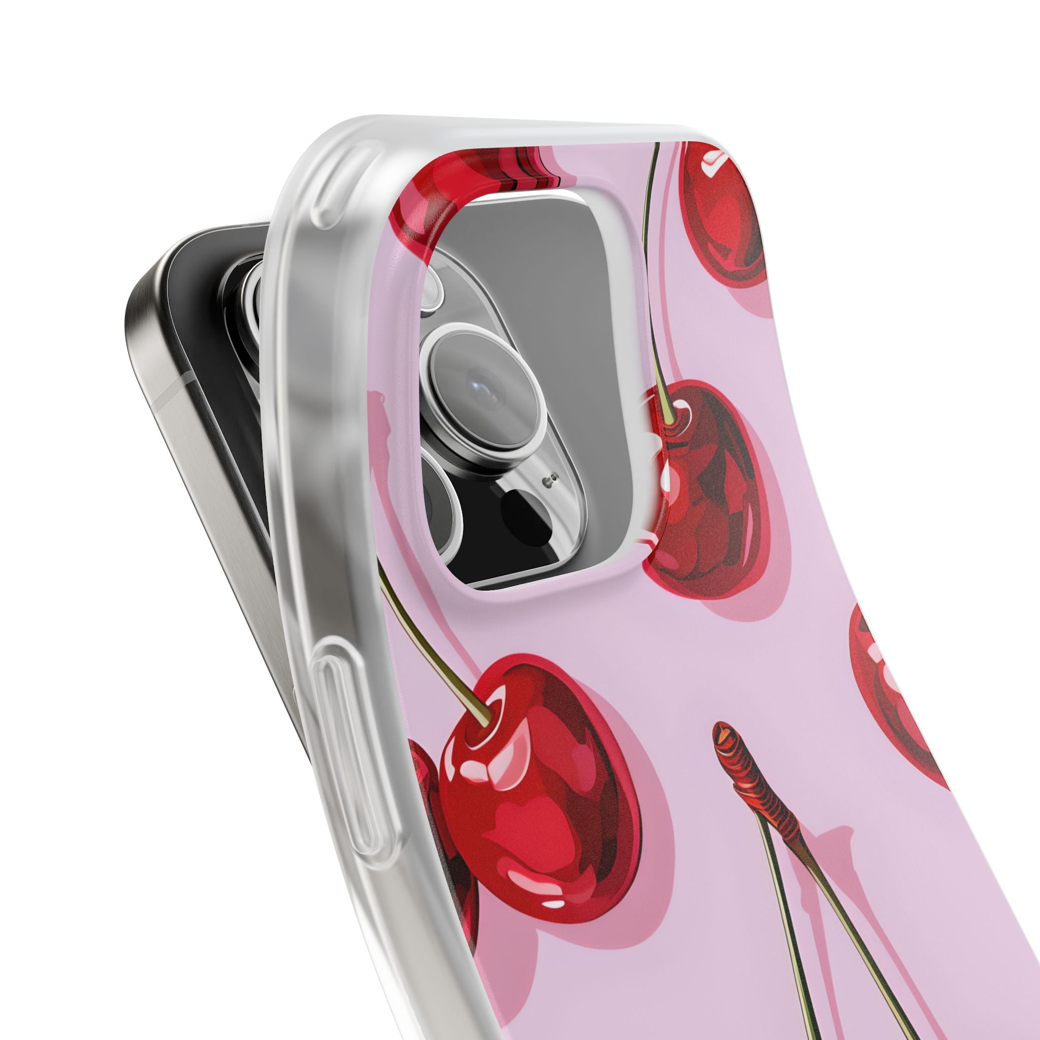 Glossy Cherry Burst iPhone 16 Pro Case - Soft