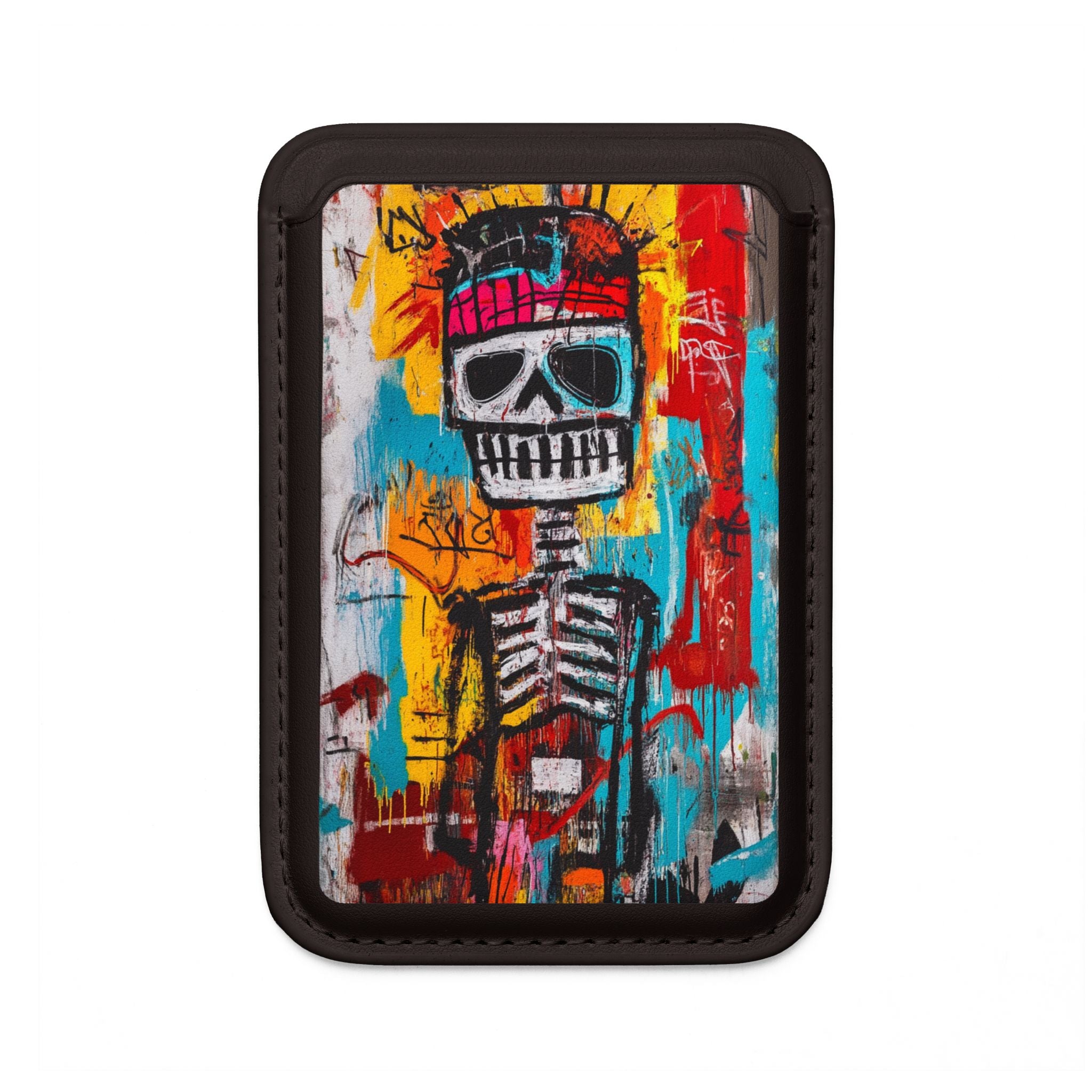Neon Skull Chaos Wallet – MagSafe Ready