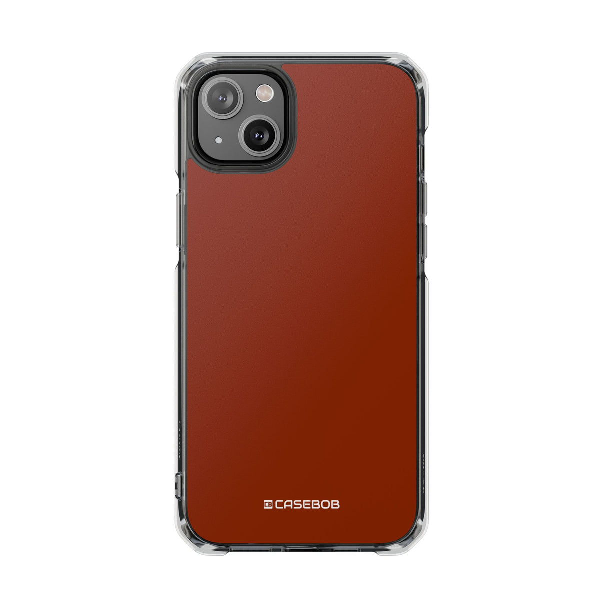 Orange Red | Phone Case for iPhone (Clear Impact Case - Magnetic)