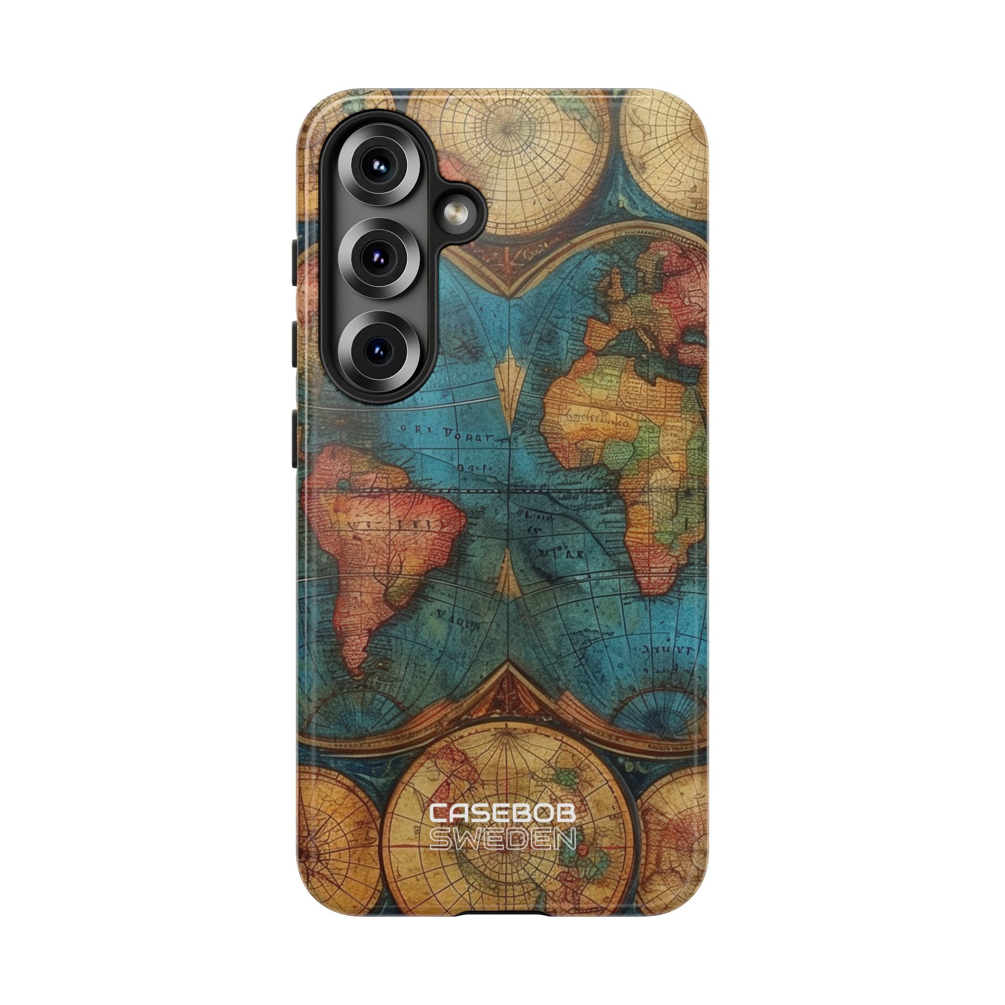 Vintage wereldkaart Samsung S25 - Tough