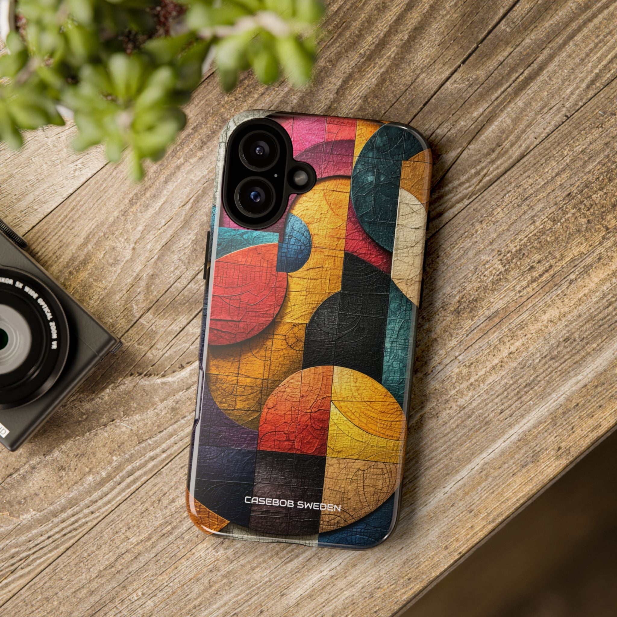 Vibrant Geometric Art - Tough iPhone 16 Phone Case