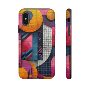 Lively Neon Geometry - Protective Phone Case