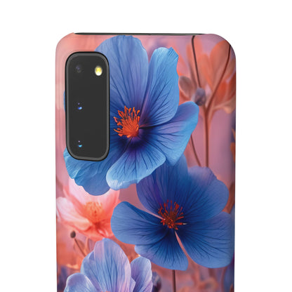 Harmonious Blooming Blues and Pinks Samsung S20 - Slim Phone Case