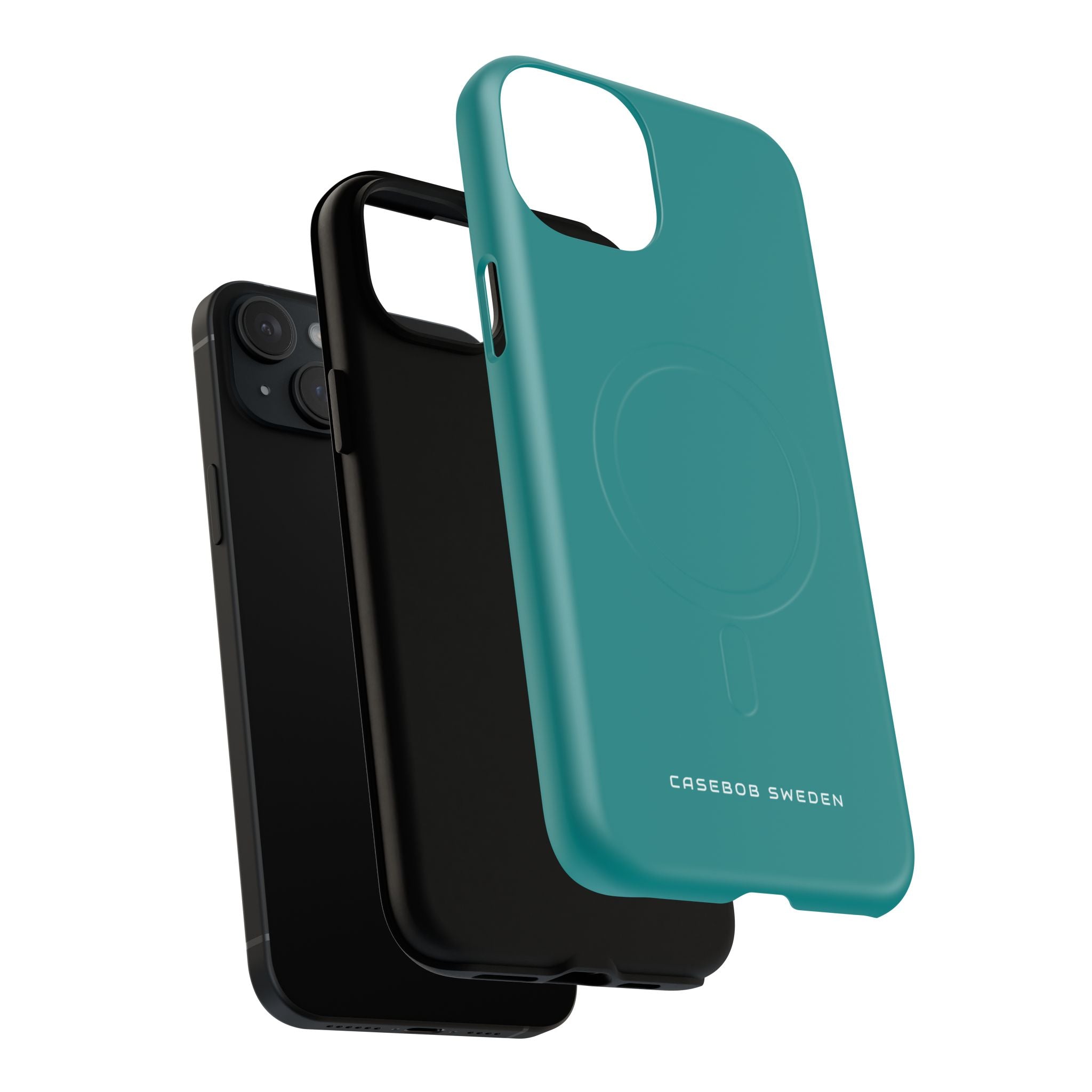 Dark Cyan iPhone 15 | Tough+ Phone Case