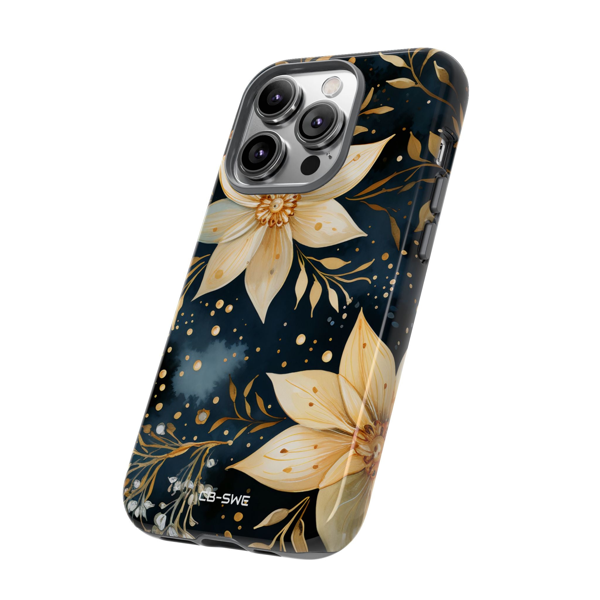 Floral Elegance Flourishes - iPhone Case