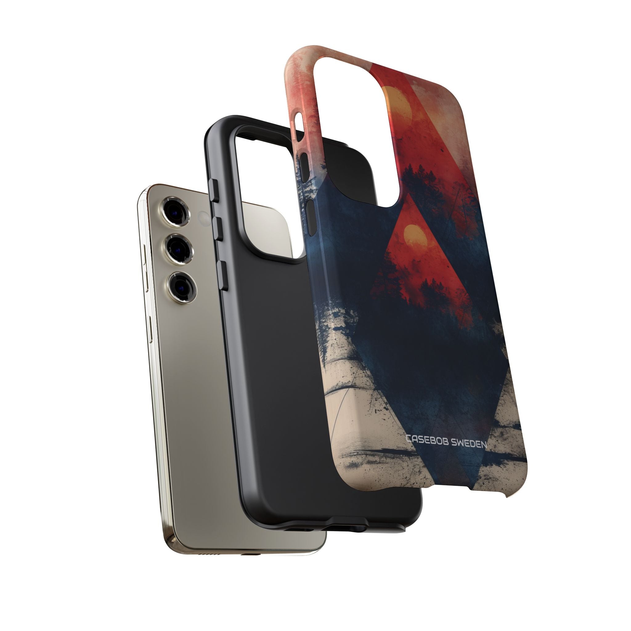 Red Sky Serenity - Tough Samsung S23 Phone Case