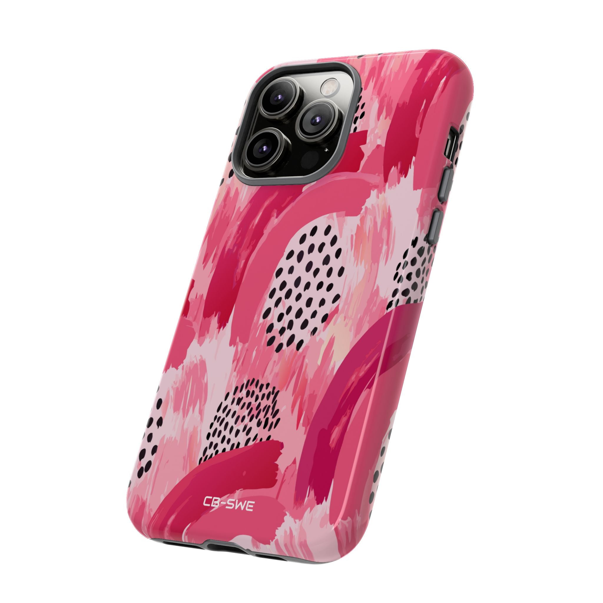 Vibrant Brushwork Dance - iPhone Case