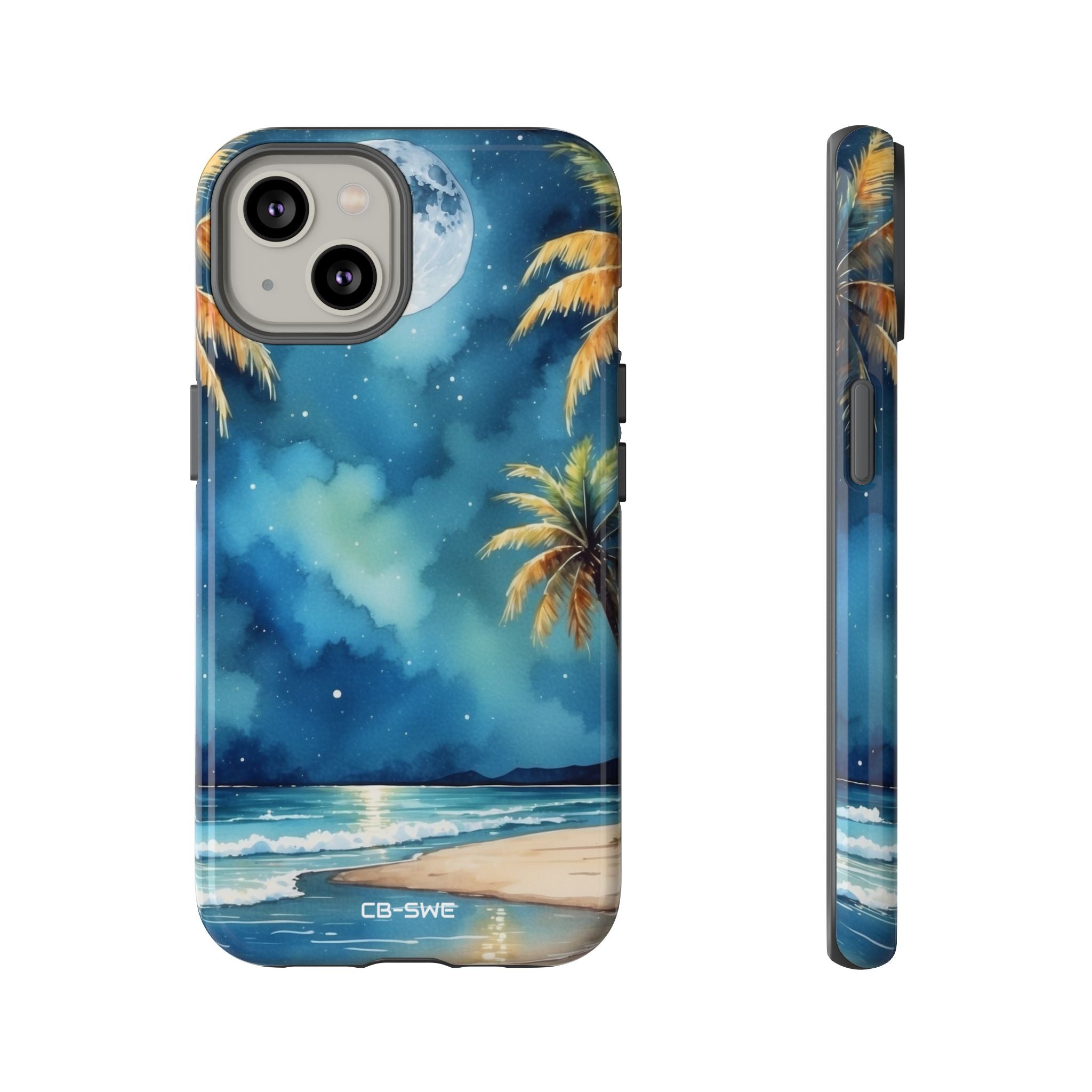 Moonlight Kisses Waves - iPhone Case