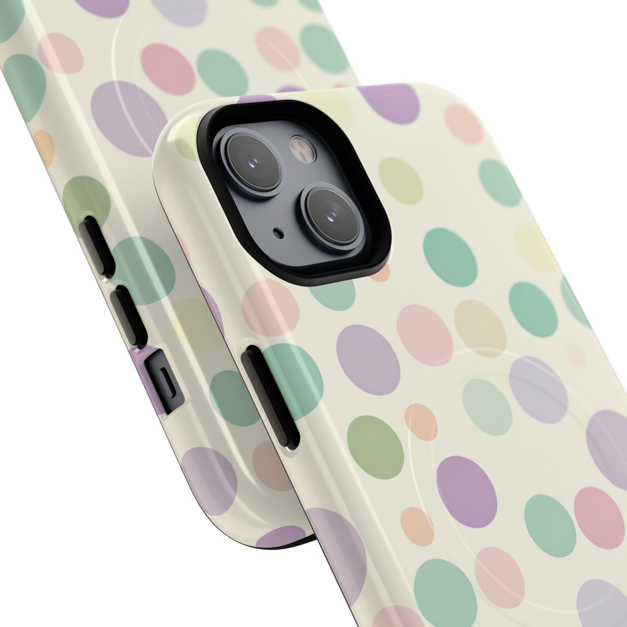 Playful Pastel Polka Dots - Tough + MagSafe® iPhone 14 Phone Case