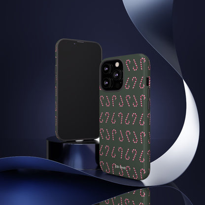 Candy Canes Aligned - iPhone Case