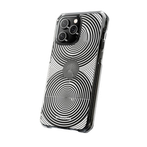 Hypnotic Geometry - Phone Case for iPhone (Clear Impact - Magnetic)