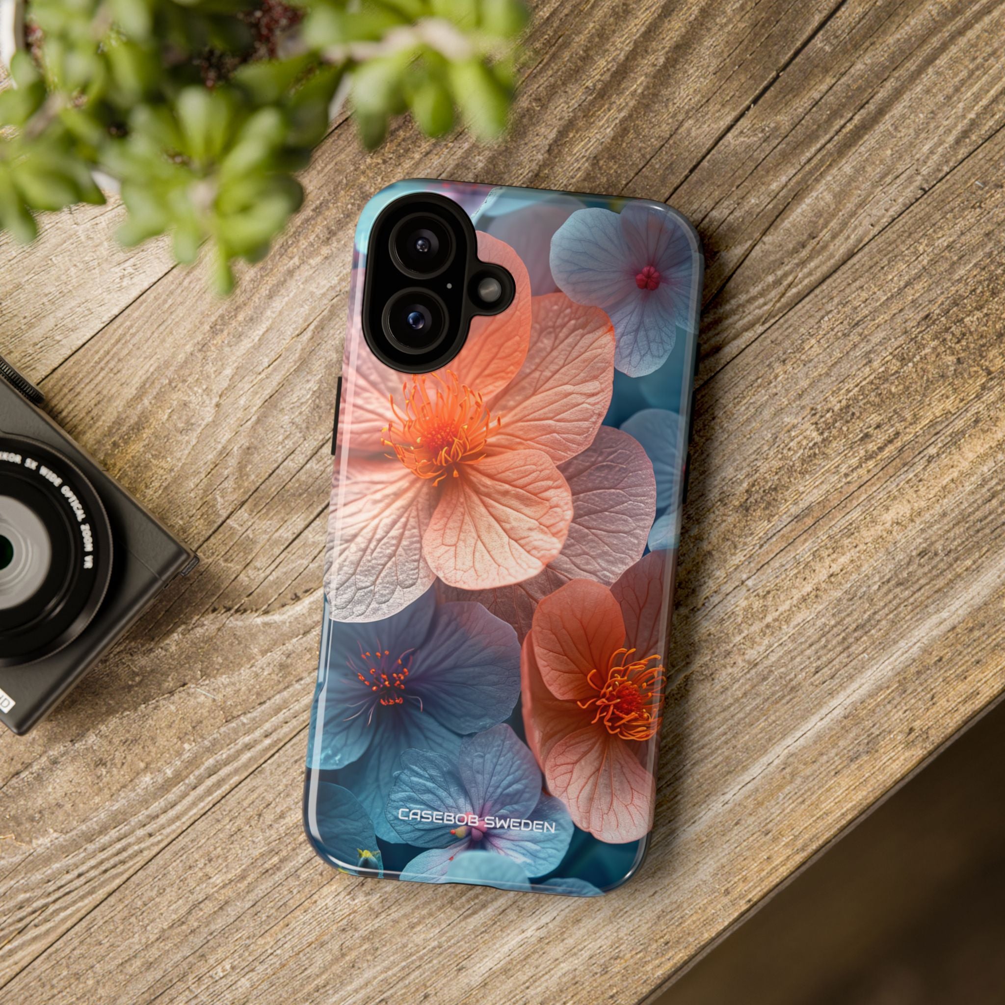 Peach Blossom Serenity - Tough iPhone 16 Phone Case