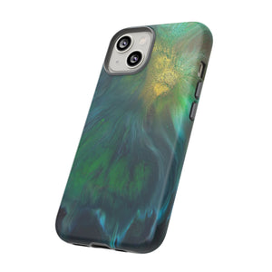 Beryll Green Ink Art iPhone Case (Protective) Phone Case