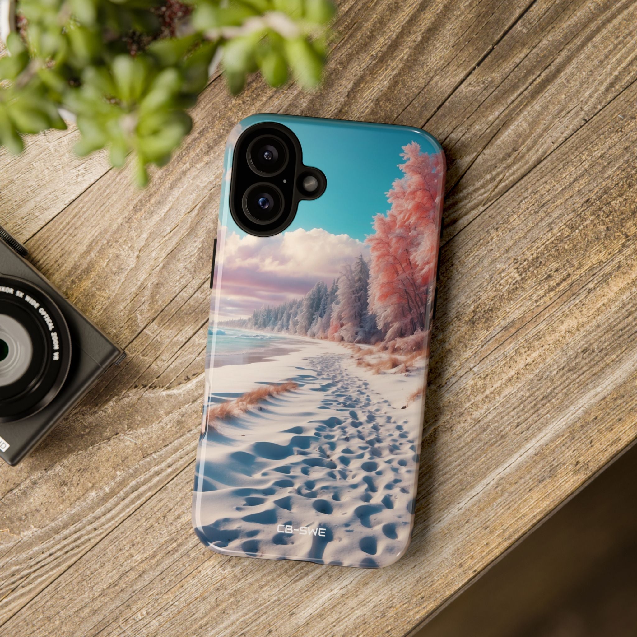 Shadows Embrace Waves - iPhone Case