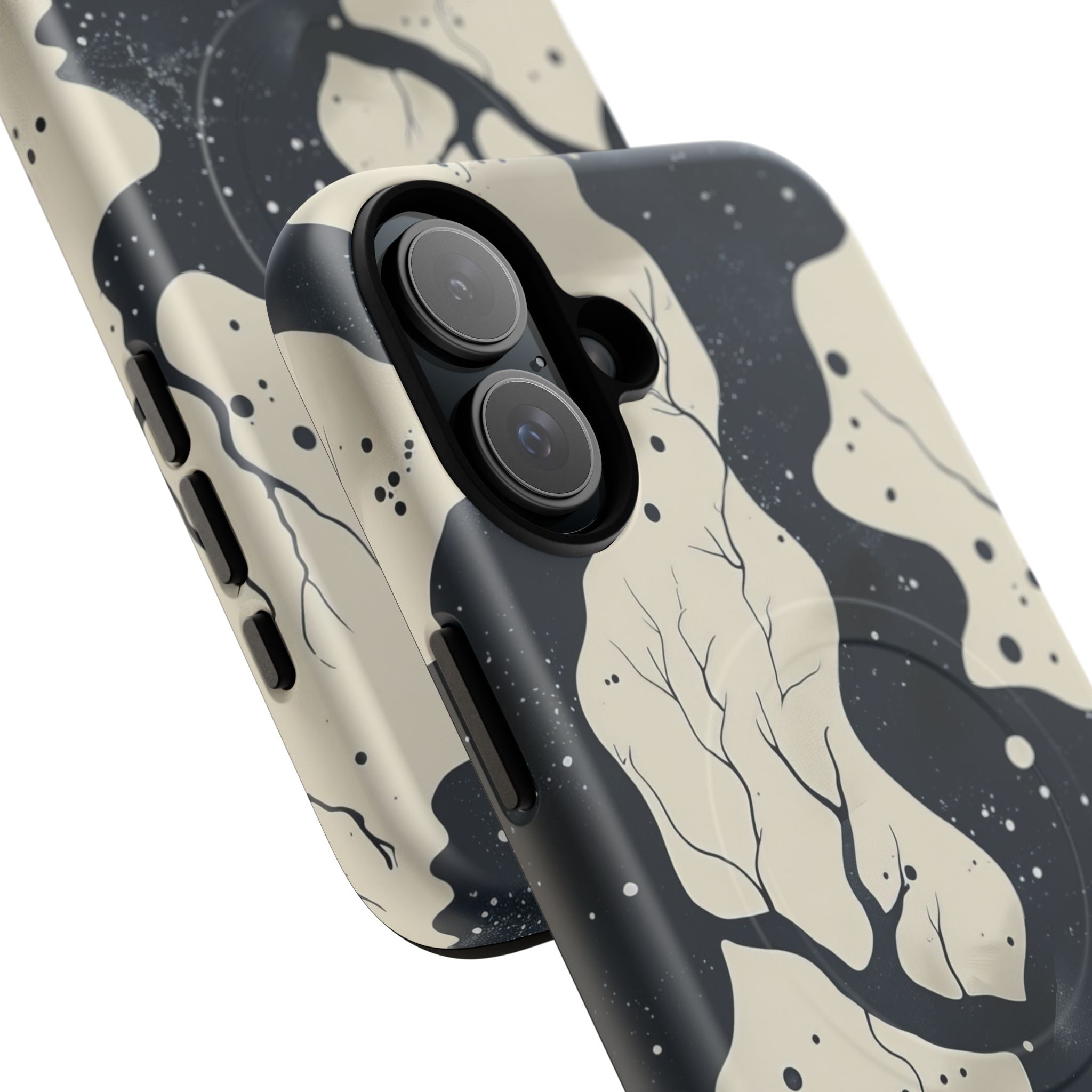 Organic Fluid Silhouettes with Cosmic Depth iPhone 16  Tough+ Phone Case