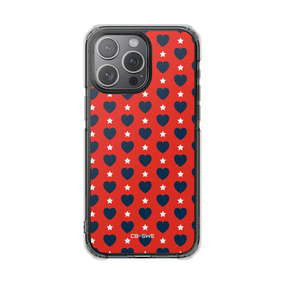Hearts Embrace Stars iPhone Case - Impact