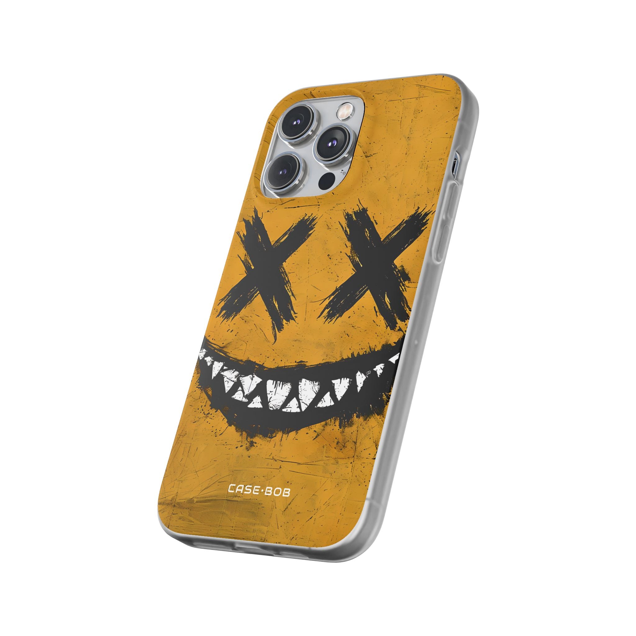 Jagged Smile Yellow iPhone 14 Pro Max Case - Soft