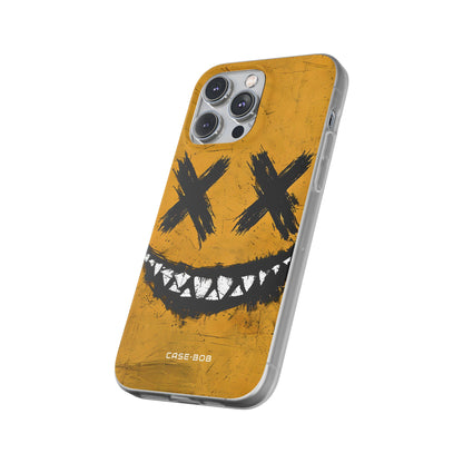 Jagged Smile Yellow iPhone 14 Pro Max Case - Soft