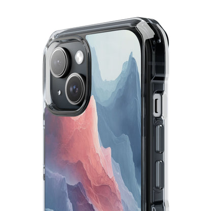 Mountain Wave Serenity - Clear Impact iPhone 15 Phone Case