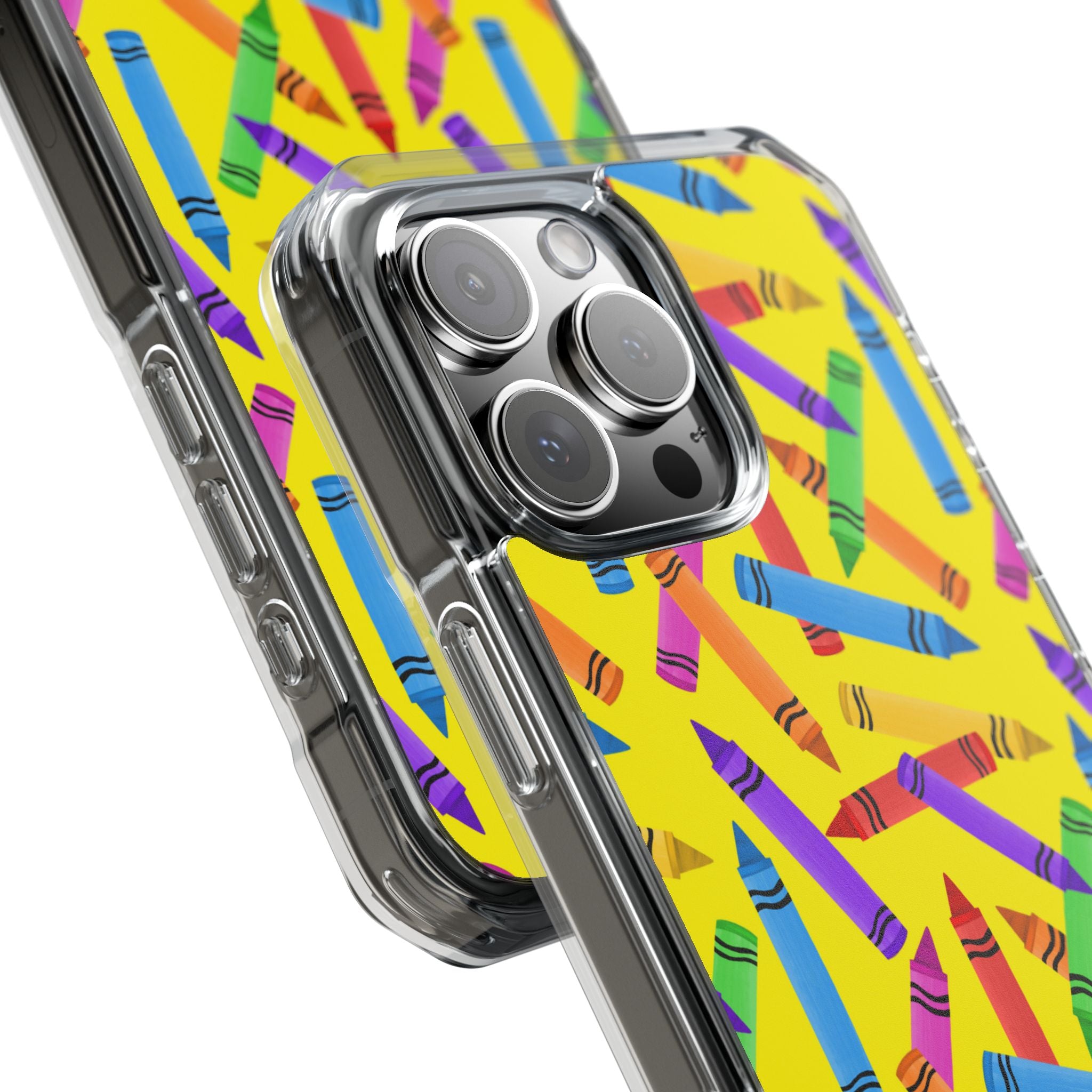 Crayons Scatter Playfully iPhone Case - Impact