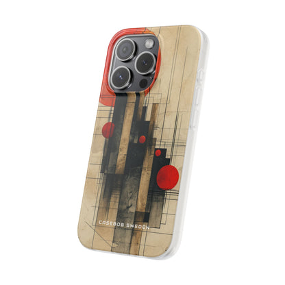 Vintage Geometric Harmony iPhone 15 - Flexi Phone Case