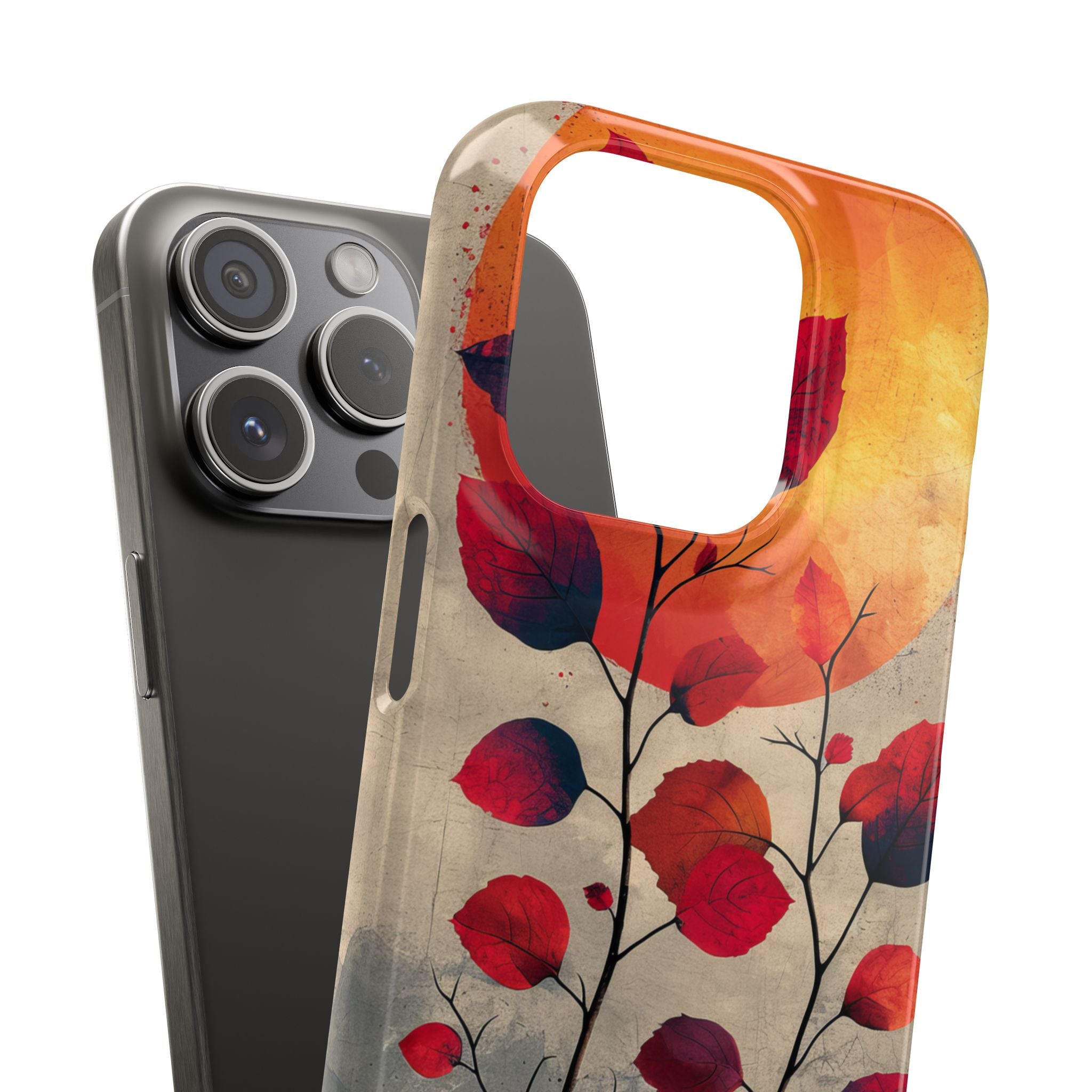 Sunlit Branch - Slim iPhone 15 Phone Case