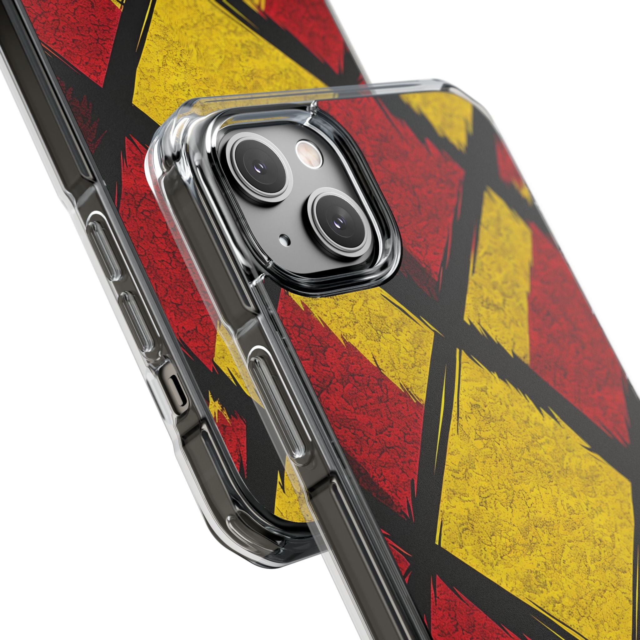 Cracked Diamond Grid iPhone 14 Plus Case - Impact