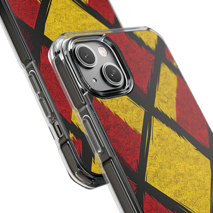 Cracked Diamond Grid iPhone 14 Plus Case - Impact