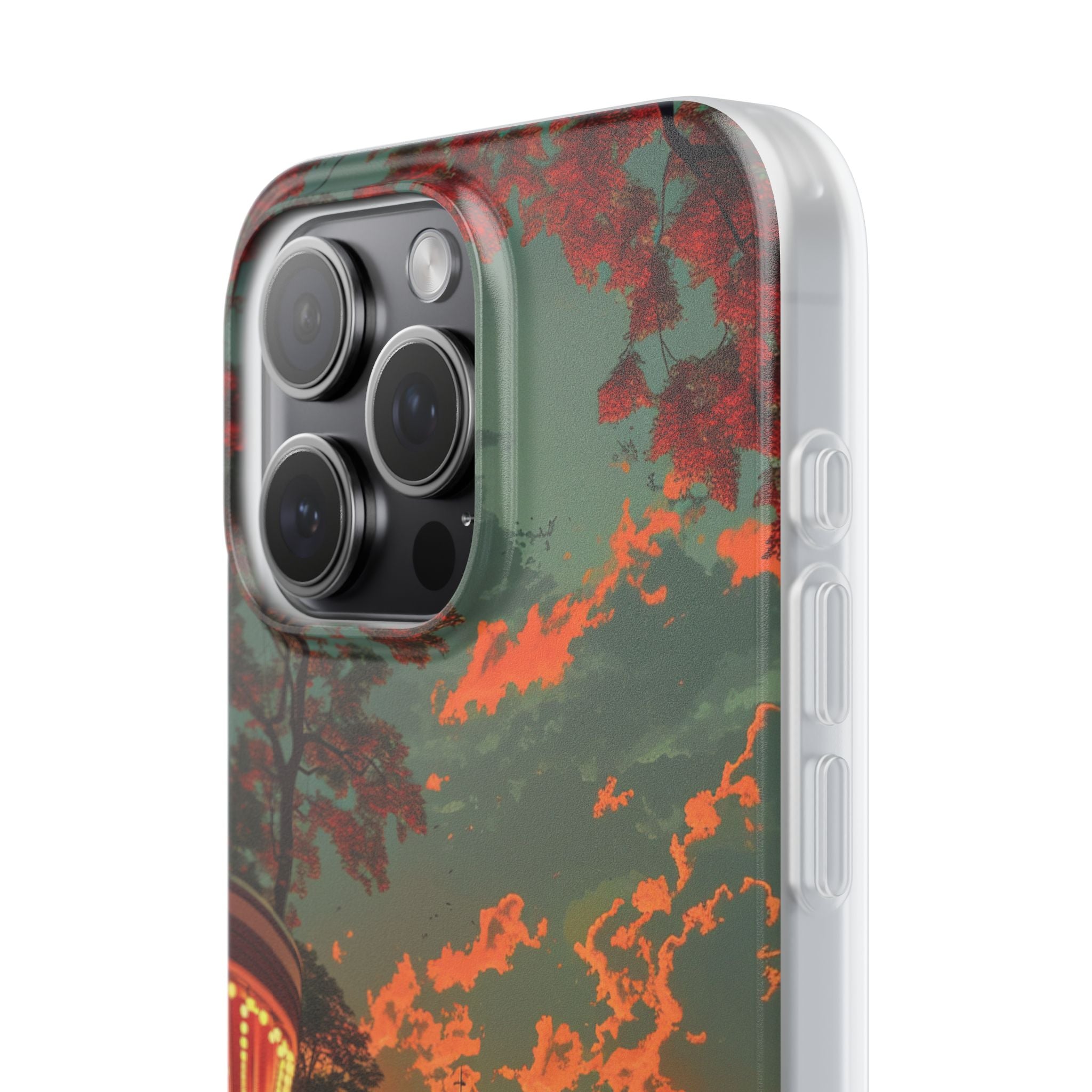 Mid-Century Nostalgia Streetscape iPhone 15 - Flexi Phone Case