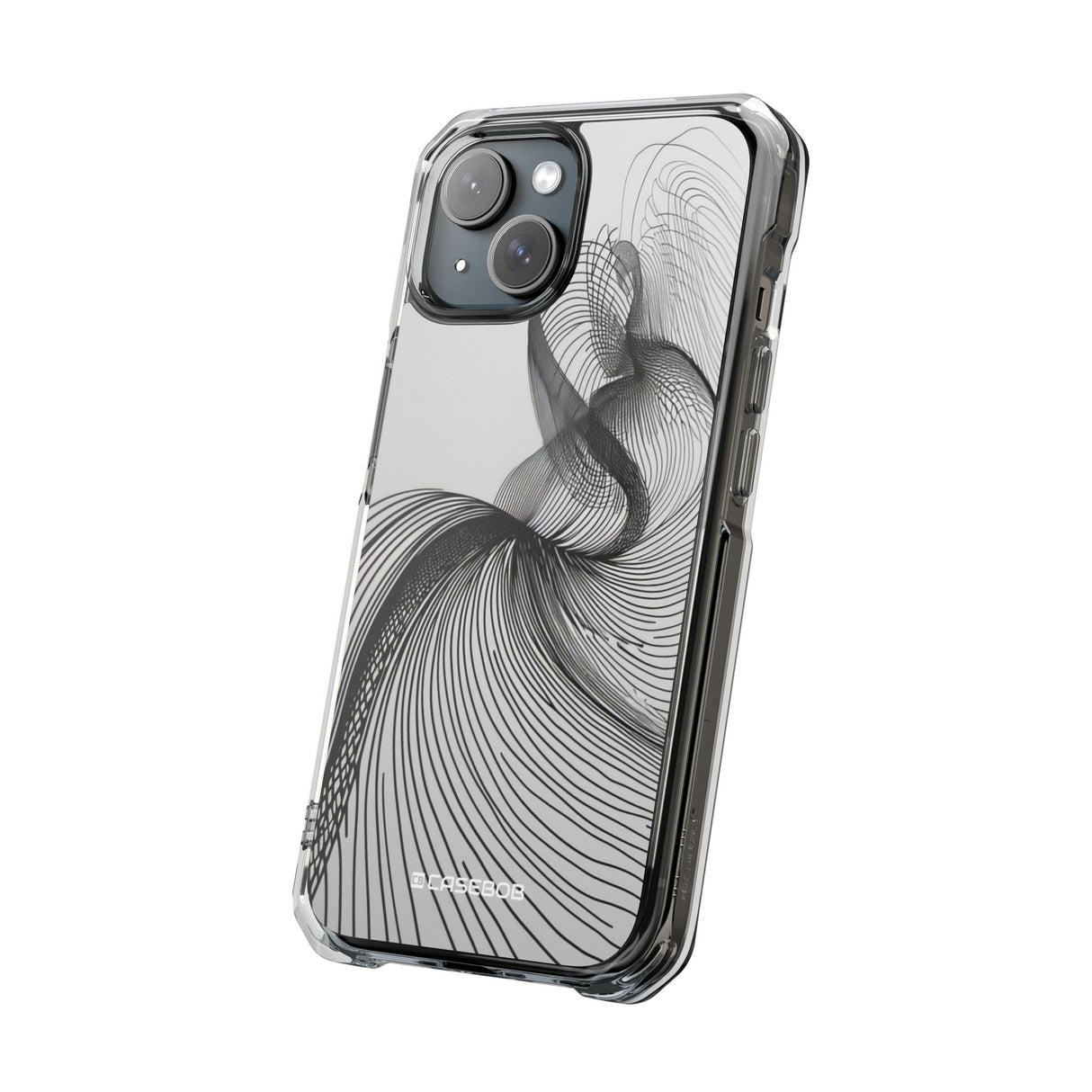 Fluid Elegance – Handyhülle für iPhone (Clear Impact – Magnetisch) 