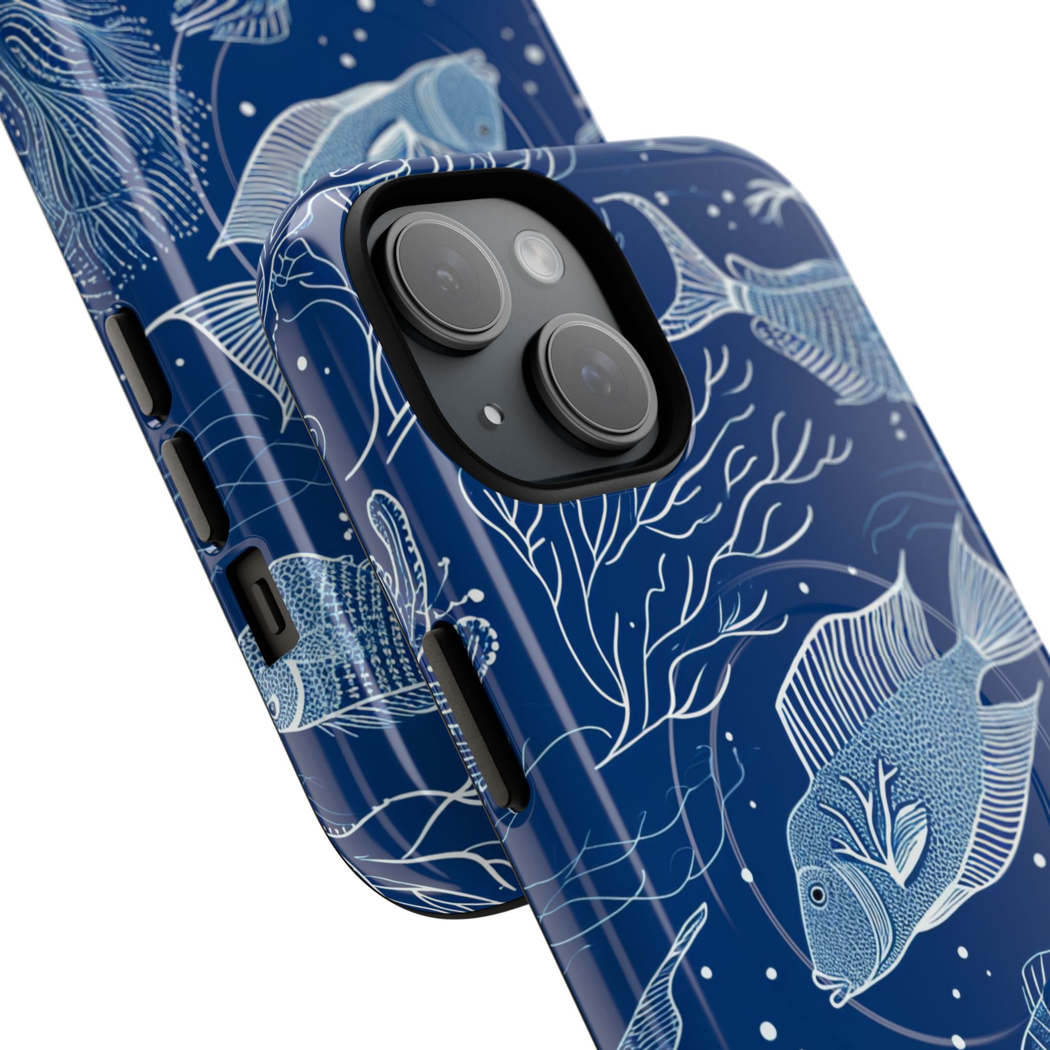 Blue Coral Garden iPhone 15 - Tough+