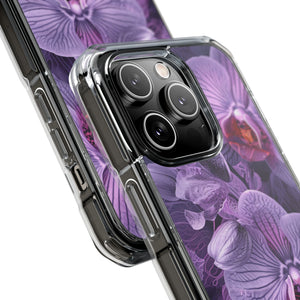 Radiant Orchid Design | Handyhülle für iPhone (Clear Impact Case – magnetisch) 