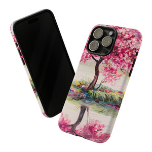 Oil painting - Oriental Cherry Tree - Protective Phone Case