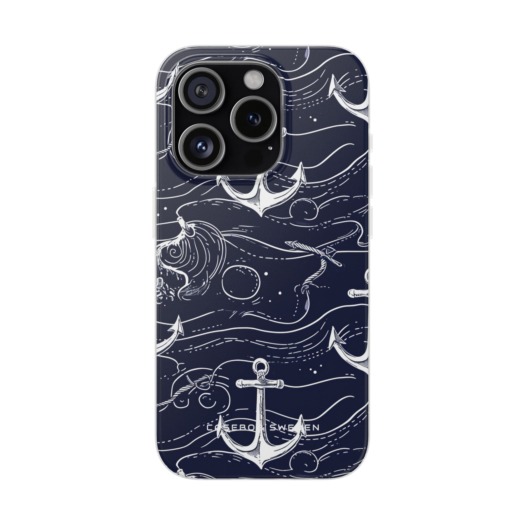 Gradient Anchorflow Waves iPhone 15 - Flexi Phone Case