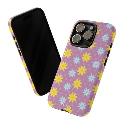 Flower Dots Dance - iPhone Case