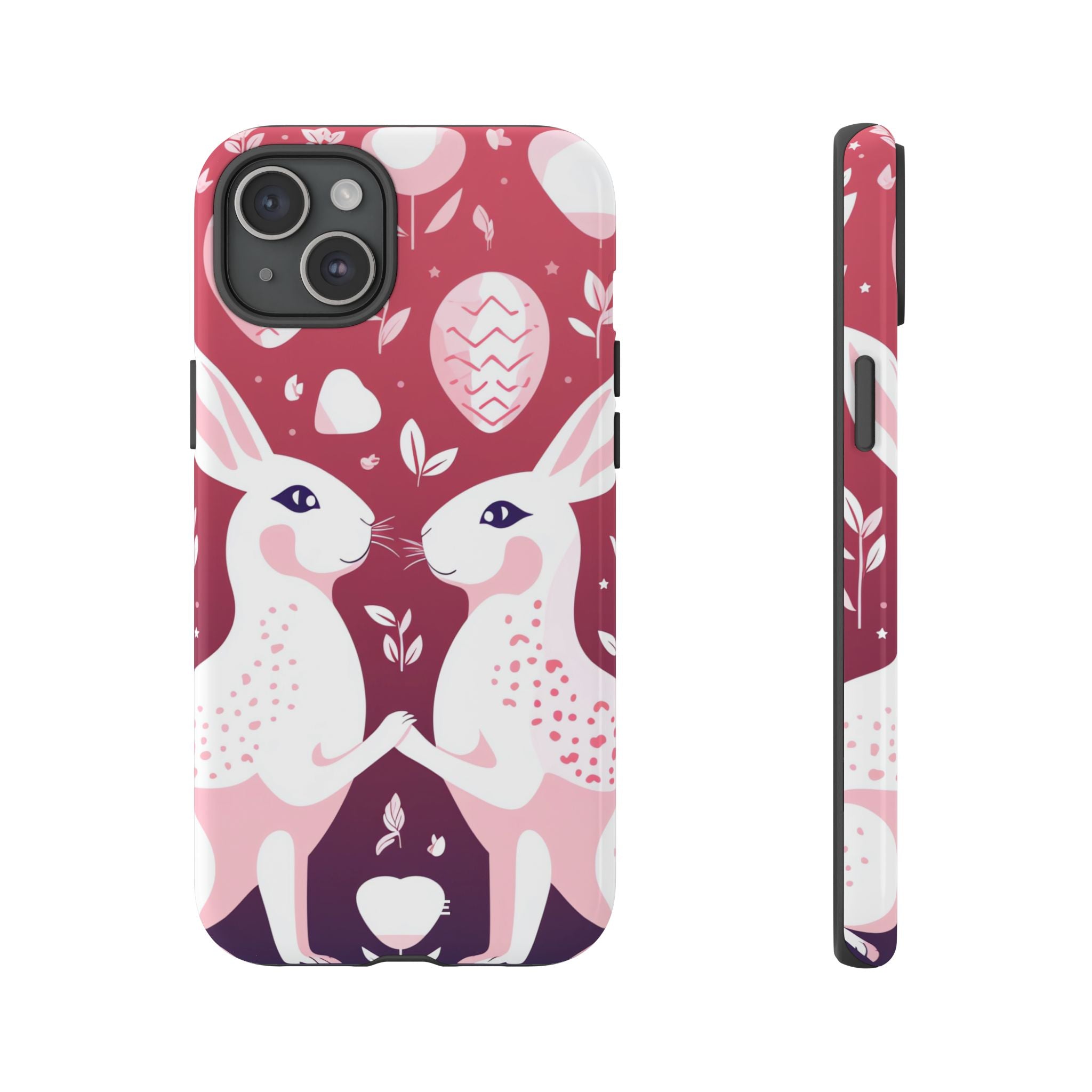 Rabbits Share Joy - iPhone Case