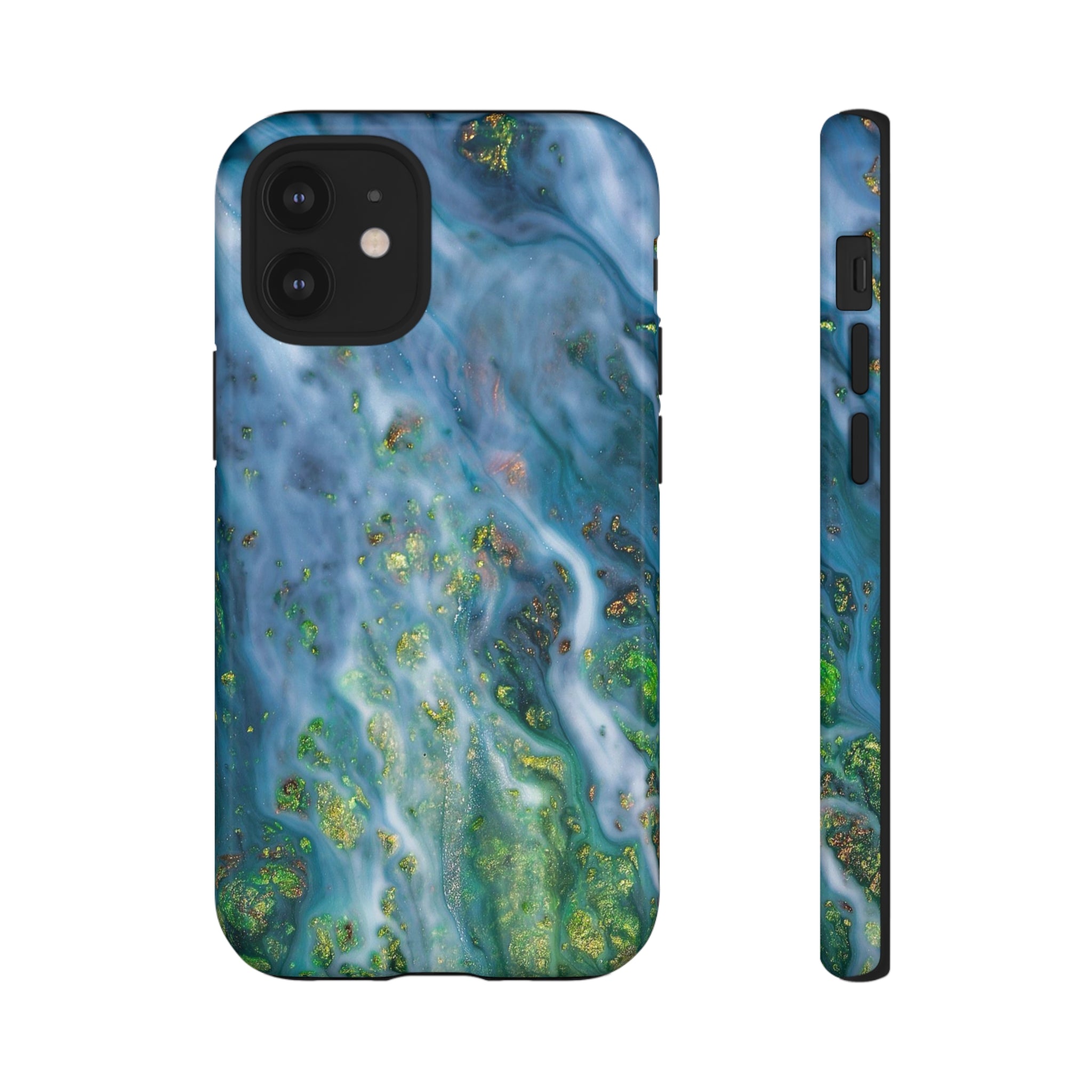 Forest Mist Ink Art iPhone Case (Protective) iPhone 12 Mini Glossy Phone Case