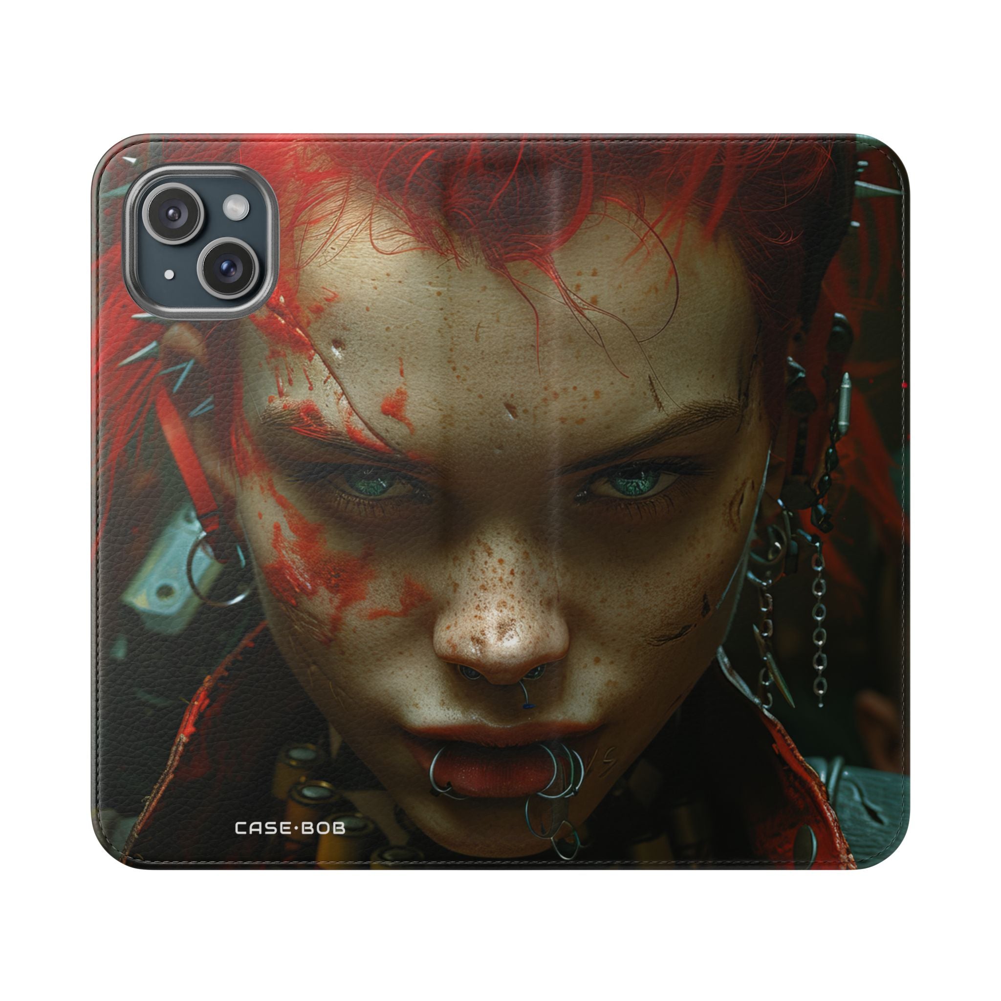 Scarlet Gaze - iPhone 15 Plus Case - Portemonnee