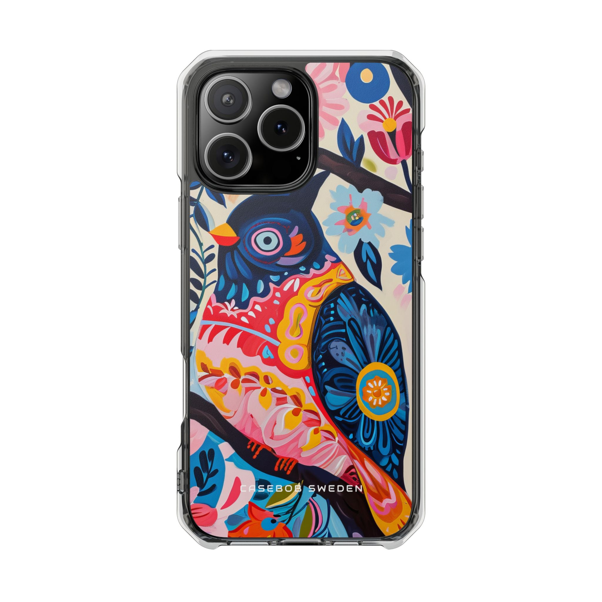 Whimsical Vintage Owl with Floral Charm iPhone 16 - Clear Impact Phone Case